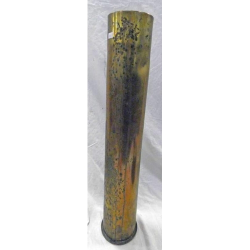 1170 - GERMAN 1900 DATED BRASS ARTILLERY SHELL 65.5CM TALL