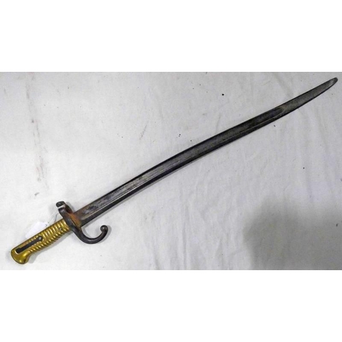 1182 - FRENCH CHASSEPOT BAYONET WITH 56.5CM LONG BLADE