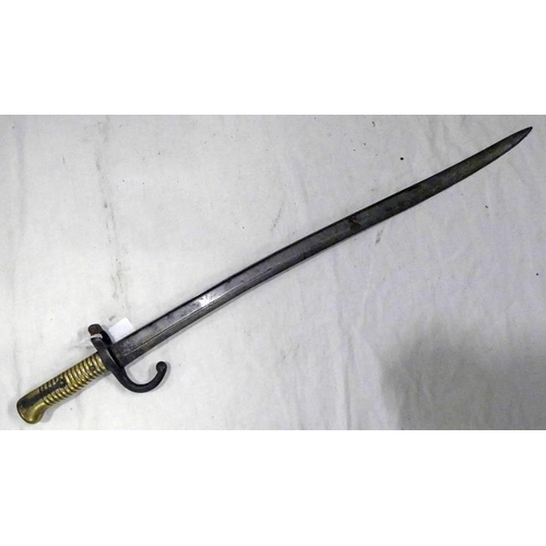 1185 - FRENCH CHASSEPOT BAYONET WITH 57CM LONG BLADE