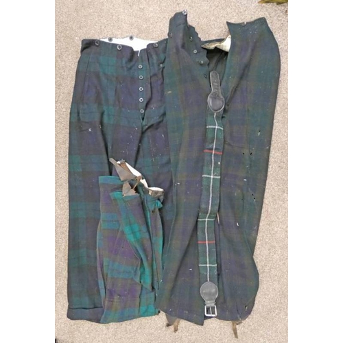 1354 - 3 PAIRS OF TARTAN TROUSERS TO INCLUDE A PAIR OF HAWKES & CO. LTD 1940 DATED TROUSERS -3-