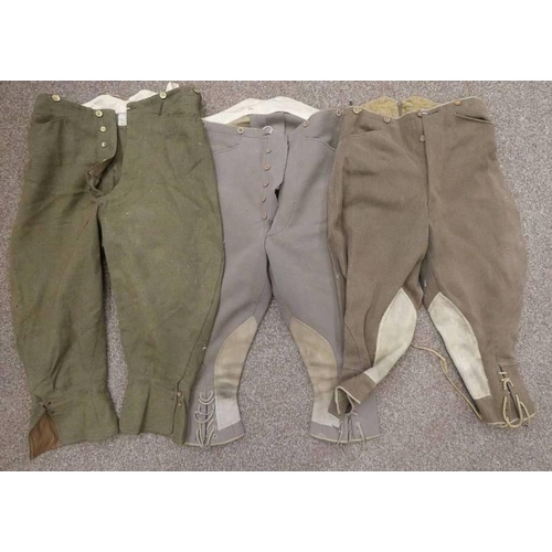 1363 - 3 PAIRS OF EARLY 20TH CENTURY MILITARY STYLE TROUSERS