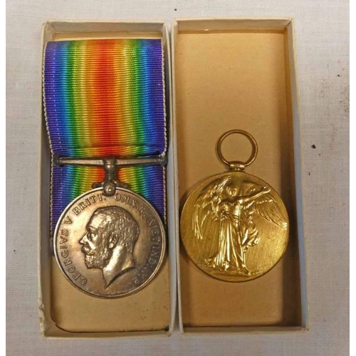 1374 - PAIR OF WORLD WAR ONE MEDALS TO 306298 GNR J ANDERSON ROYAL ARTILLERY