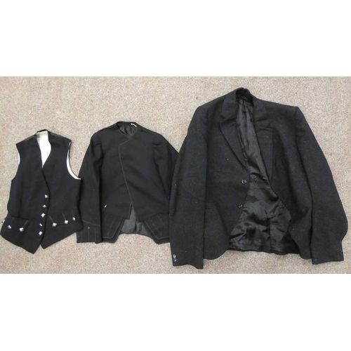 1384 - CHILDS KILT JACKET & WAISTCOAT ALONG WITH ONE OTHER JACKET -3-