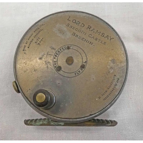 1529 - LORD RAMSAY OF BRECHIN CASTLE HARDY 3 7/8'' THE 'PERFECT' FLY REEL