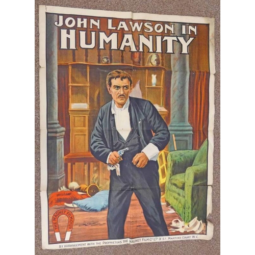 1555 - FILM POSTER - JOHN LAWSON IN HUMANITY, THE MAGNET FILM CO LTD,  101 X 76 CM