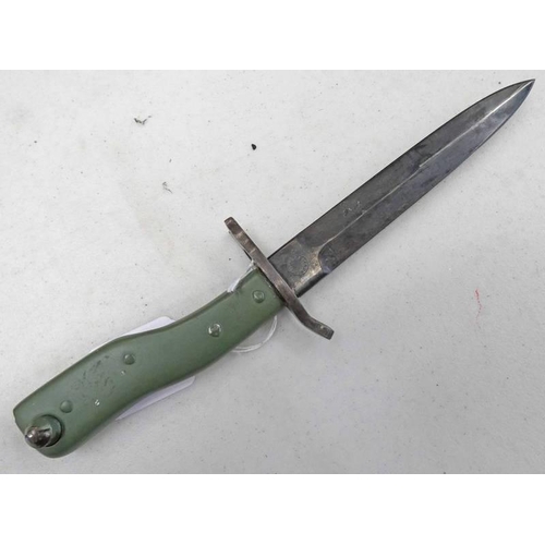 1620 - WORLD WAR ONE GERMAN DEMAG BAYONET / FIGHTING KNIFE WITH 15CM LONG BLADE