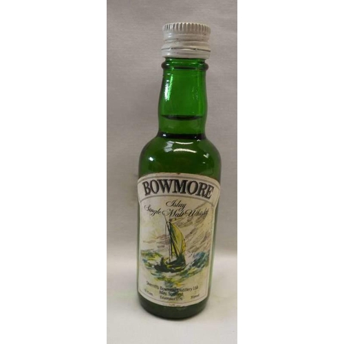 2061 - 1 BOTTLE BOWMORE SHERRIFF'S SINGLE MALT WHISKY MINIATURE - 1 2/3 FL OZS  70 PERCENT PROOF