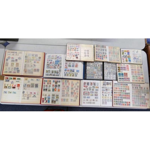 2537 - 11 ALBUMS OF MINT & USED STAMPS TO INCLUDE ALBUM OF MINT GERMANY, ALBUM OF DDR, ALBUM OF GB, VARIOUS... 