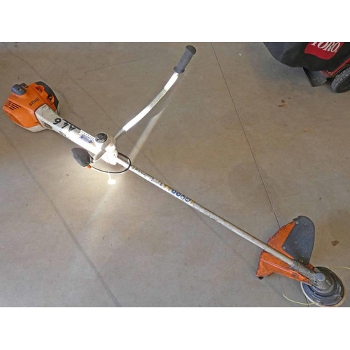 6033 - STIHL FS410C-EM SCRUBCUTTER 40CC PROFESSIONAL BRUSH CUTTER/STRIMMER WITH HARNESS **THIS LOT WILL BE ... 