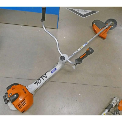 6034 - STIHL FS410C-EM SCRUBCUTTER 40CC PROFESSIONAL BRUSH CUTTER/STRIMMER WITH HARNESS **THIS LOT WILL BE ... 