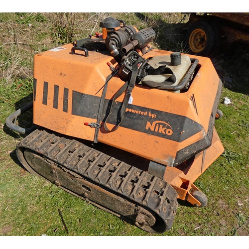 6078 - SCAG ROBO FLAIL 48'' REMOTE CONTROLLED TRACKED ROTARY MOWER 48'' CUT SPARE OR REPAIR **THIS LOT WILL... 