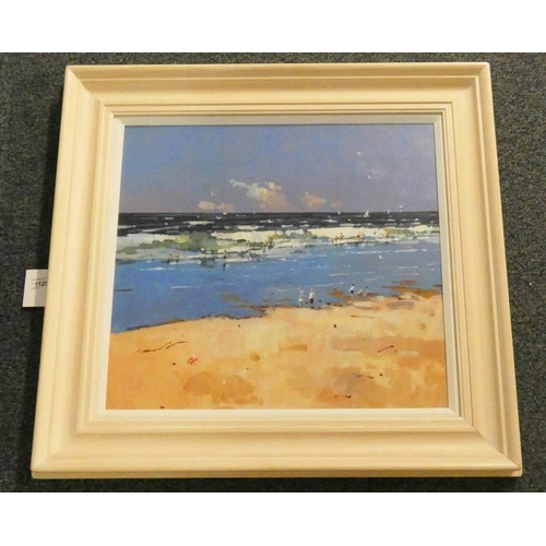 1129 - JAMES ORR - (ARR),  BREAKERS,  SIGNED,  FRAMED OIL PAINTING,  49 X 53 CM