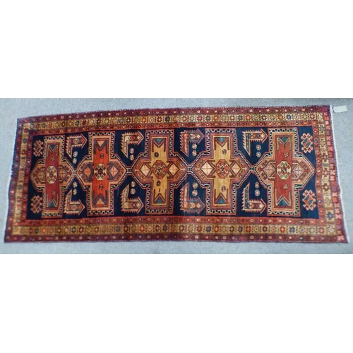 1145 - CREAM GROUND WOVEN PERSIAN BALUCHI RUNNER, 278 X 80CM