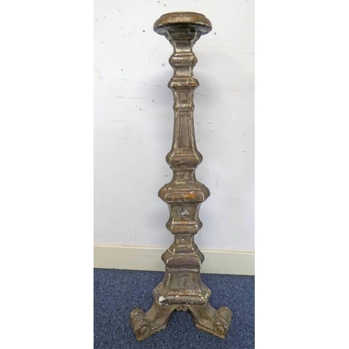 1220 - 19TH CENTURY CARVED TORCHERE 111CM TALL