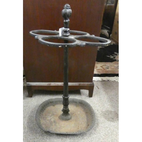 200 - CAST IRON STICK STAND, 70CM TALL