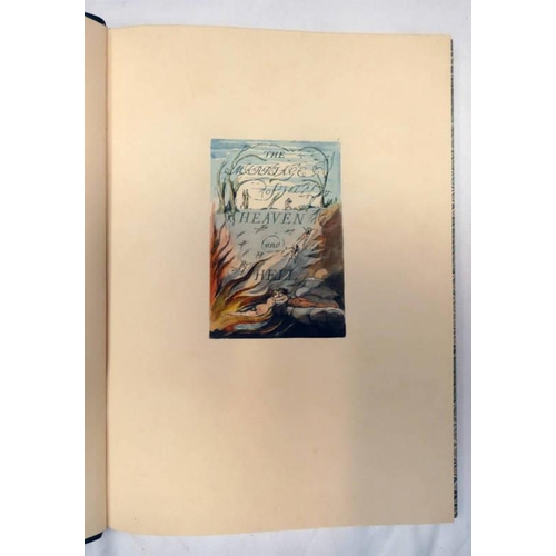 2002 - THE MARRIAGE OF HEAVEN AND HELL BY WILLIAM BLAKE, QUARTER LEATHER BOUND, LIMITED EDITION NO.257/526 ... 