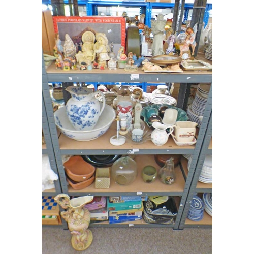 3099A - SELECTION OF VARIOUS ITEMS INCLUDING FAIRY ORNAMENTS, BOXED JIGSAWS, EWER & BASIN AND OTHERS OVER 4 ... 