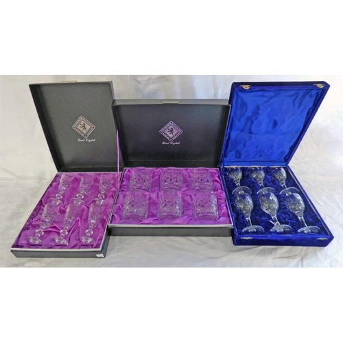 3150 - SELECTION OF VARIOUS CASED EDINBURGH CRYSTAL