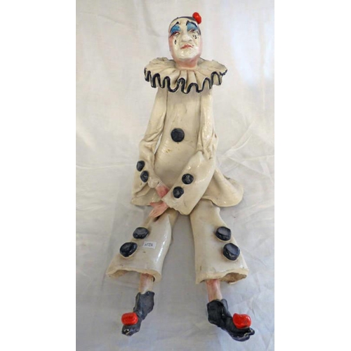 3192 - POTTERY CLOWN HEIGHT 32 CM