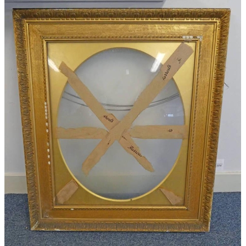 1074 - GILT PICTURE FRAME - 62 CM X 75 CM