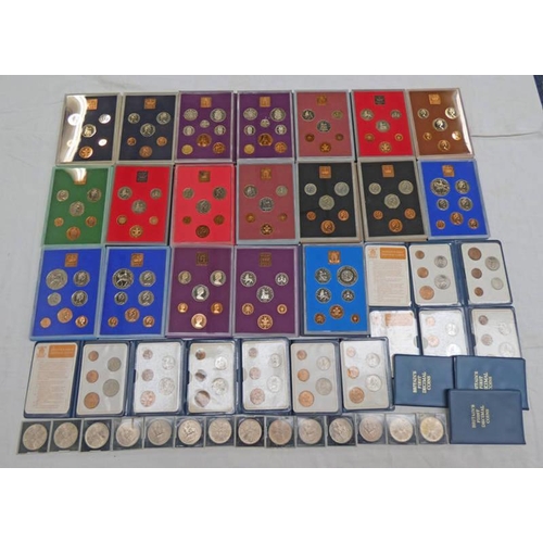 2468 - 19 X UK PROOF SETS TO INCLUDE X 2 1970, 1972, 1973, 1974, 1975, 2 X 1976, 3 X 1977, 2 X 1978, 2 X 19... 