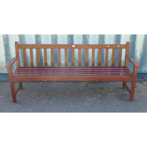 6075 - WOODEN GARDEN BENCH