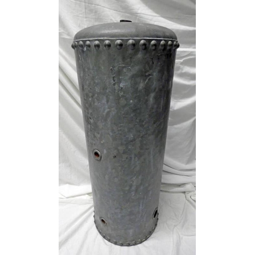 1126 - WW2 GALVANIZED STEEL LANCASTER BOMBER AIR TANK 76CM TALL