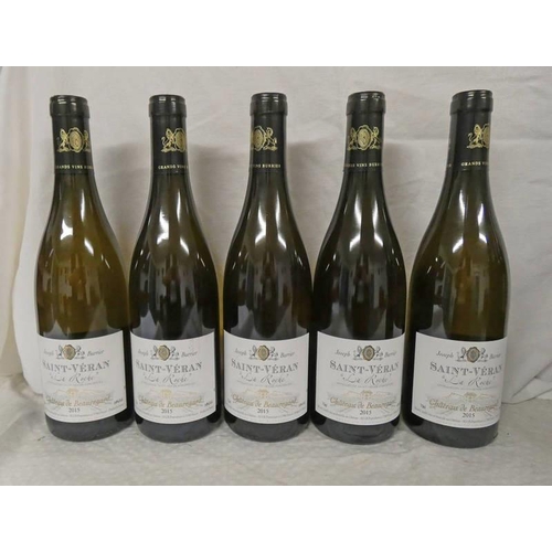 2015 - 5 BOTTLES CHATEAU DE BEAUREGARD SAINT - VERAN LA ROCHE - VINTAGE 2015