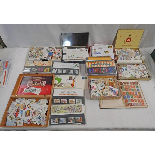 2634 - GOOD SELECTION OF MINT & USED WORLD STAMPS, FDC'S ETC INCLUDING PRESENTATION PACKS, LOOSE ETC WITH F... 