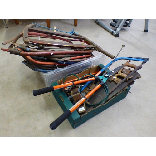 6031 - GOOD SELECTION OF SAWS, & VARIOUS OTHER TOOLS