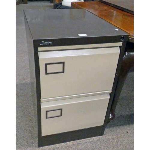 6038 - METAL 2 DRAWER FILING CABINET