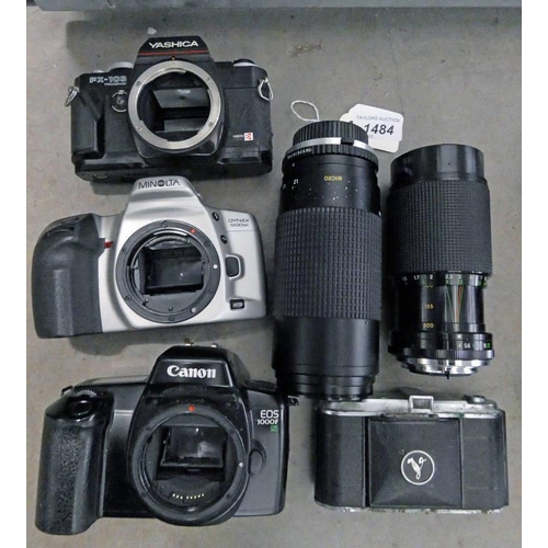 1484 - YASHICA FX-103 PROGRAM, MINOLTA DYNAX 500SI, CANON EOS 1000F, VOIGTLANDER VITO, TEFNON H/D-MC LENS, ... 