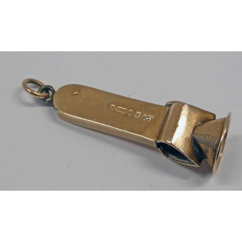 257 - 9CT GOLD CIGAR CUTTER