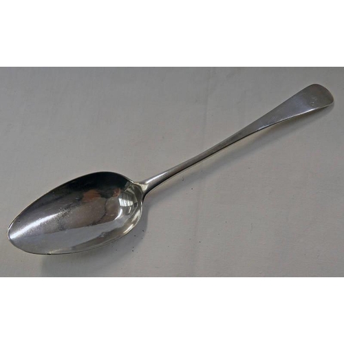 515 - GEORGE III SILVER TABLE SPOON BY JOHN LANGLANDS, NEWCASTLE 1801 - 55 G