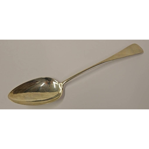 90 - SCOTTISH PROVINCIAL SILVER TABLESPOON BY JOHN EWAN, ABERDEEN CIRCA 1790