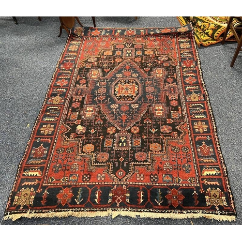 1566 - RED MIDDLE EASTERN CARPET 215 X 145CM