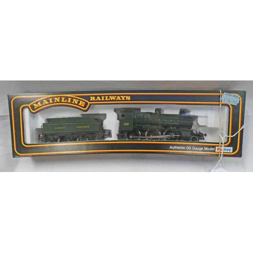 2137 - TWO MAINLINE OO GAUGE LOCOMOTIVES INCLUDING 37090 - G.W.R GREEN 2-6-0 43XX MOGUL 5322 TOGETHER WITH ... 