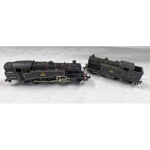 2169 - TWO HORNBY DUBLO 3-RAIL LOCOMOTIVES INCLUDING 2-6-4 BR 80054 TOGETHER WITH 0-6-2T BR, 69567