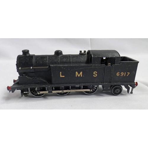 2253 - HORNBY DUBLO OO GAUGE (3-RAIL) 0-6-2T L.M.S BLACK 6917 LOCOMOTIVE