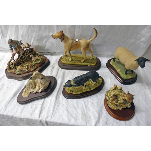 3179 - FIVE BORDER FINE ARTS AND OTHER FIGURE SETS INCLUDING SHEEP, DOGS, MICE