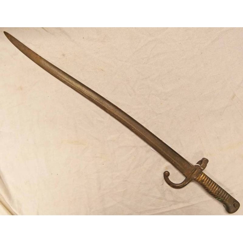 1178 - FRENCH CHASSEPOT BAYONET WITH 57CM LONG BLADE