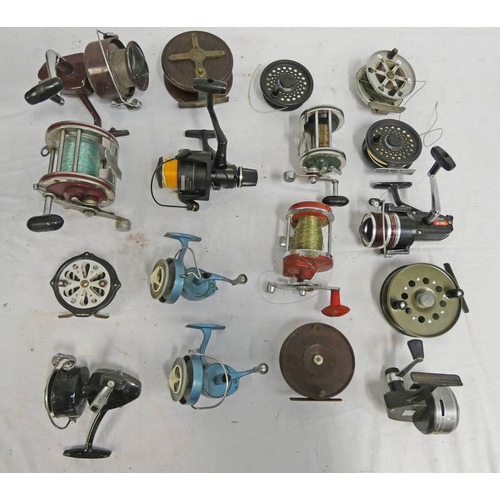 1204 - SELECTION OF FISHING REELS TO INCLUDE DAIWA 316 SPINNING REEL, SHAKESPEARE STANDARD 2018 SPINNING RE... 