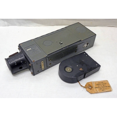 1220 - TYPE G45 AIR MINISTRY CAMERA WITH BROAD ARROW STAMP PLUS FILM MAGAZINE