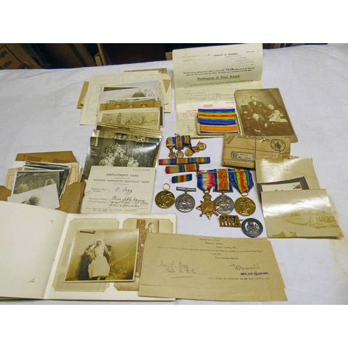 1251 - WW1 FAMILY / BROTHERS MEDAL GROUP, TRIO TO LIEUTENANT ARTHUR FOGG (PS-6932 PTE. A. FOGG R. FUS) & GU... 