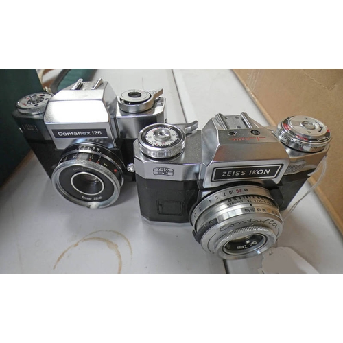 1487 - ZEISS IKON CONTAFLEX SUPER BC WITH CARL ZEISS TESSAR F/2.8 50MM LENS. SERIAL NO.P78417 AND A ZEISS I... 