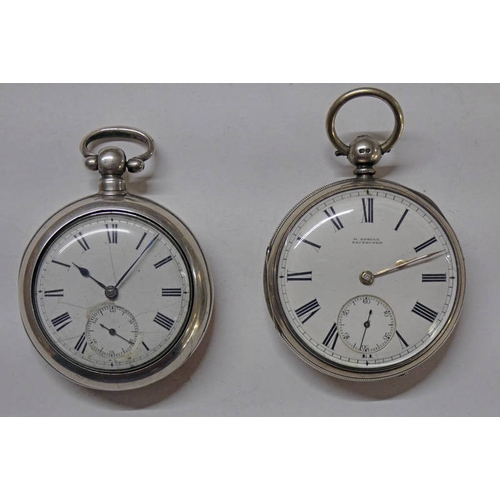 SILVER OPENFACED POCKET WATCH BY R EPRILE EDINBURGH - CHESTER 1890 & A ...