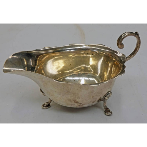 95 - SILVER SAUCE BOAT BIRMINGHAM 1937 - 101 G