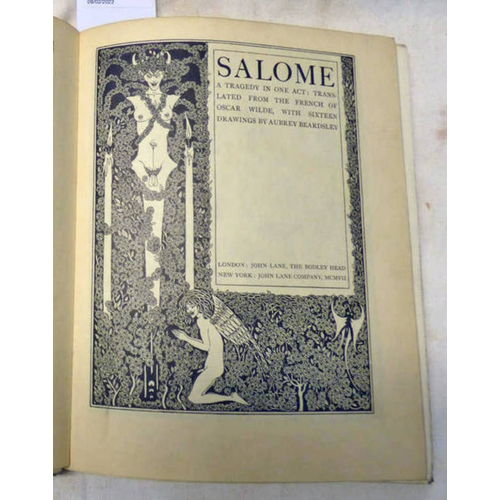 2089 - SALOME, A TRAGEDY IN ONE ACT: TRANSLATED FROM THE FRENCH OF OSCAR WILDE, WITH SIXTEEN DRAWINGS BY AU... 