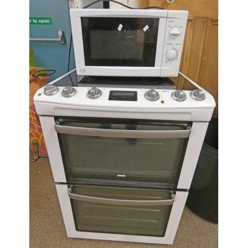 6061 - ZANUSSI ELECTRIC COOKER / OVEN WITH MICROWAVE