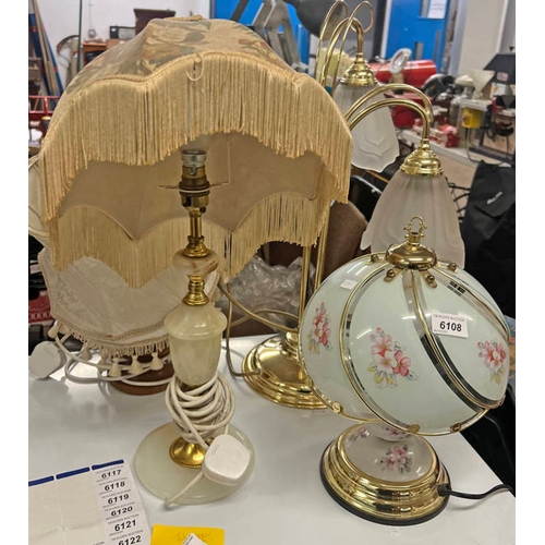 6108 - SELECTION OF VARIOUS TABLE LAMPS